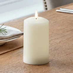 4er Set TruGlow® LED-Adventskerzen Echtwachs elfenbeinfarben 12,5cm