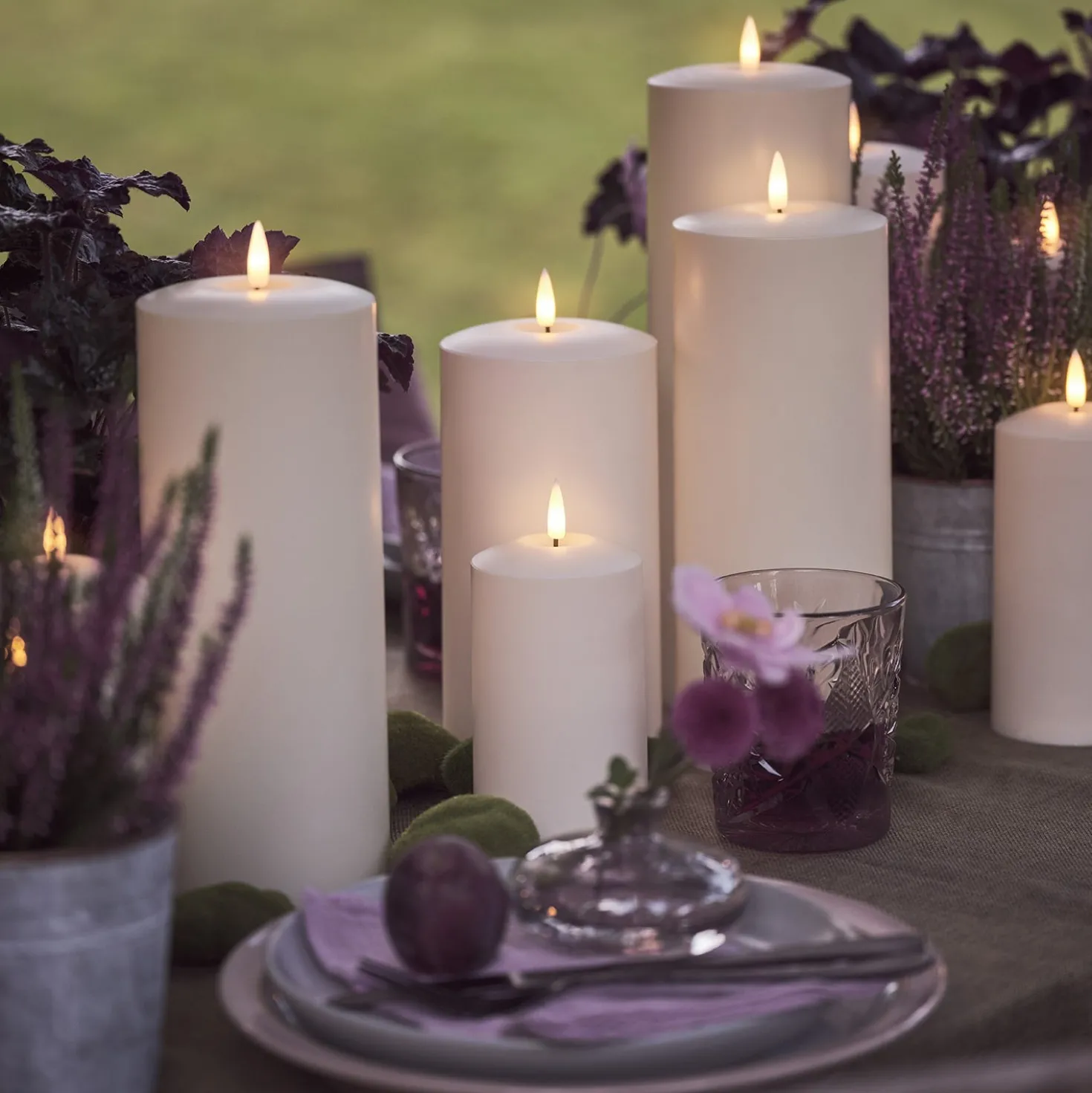 6er Set TruGlow® LED Outdoor Kerzen