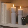 2er Set TruGlow® LED‑Stumpenkerzen mit Fernbedienung