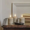 3er Set TruGlow® LED-Votivkerzen mit Fernbedienung & 6-Stunden-Timer in Taupefarben