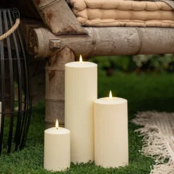 3er Set TruGlow® Solarkerzen groß