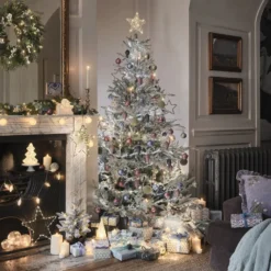 10er Set TruGlow® Weihnachtsbaumkerzen Silber