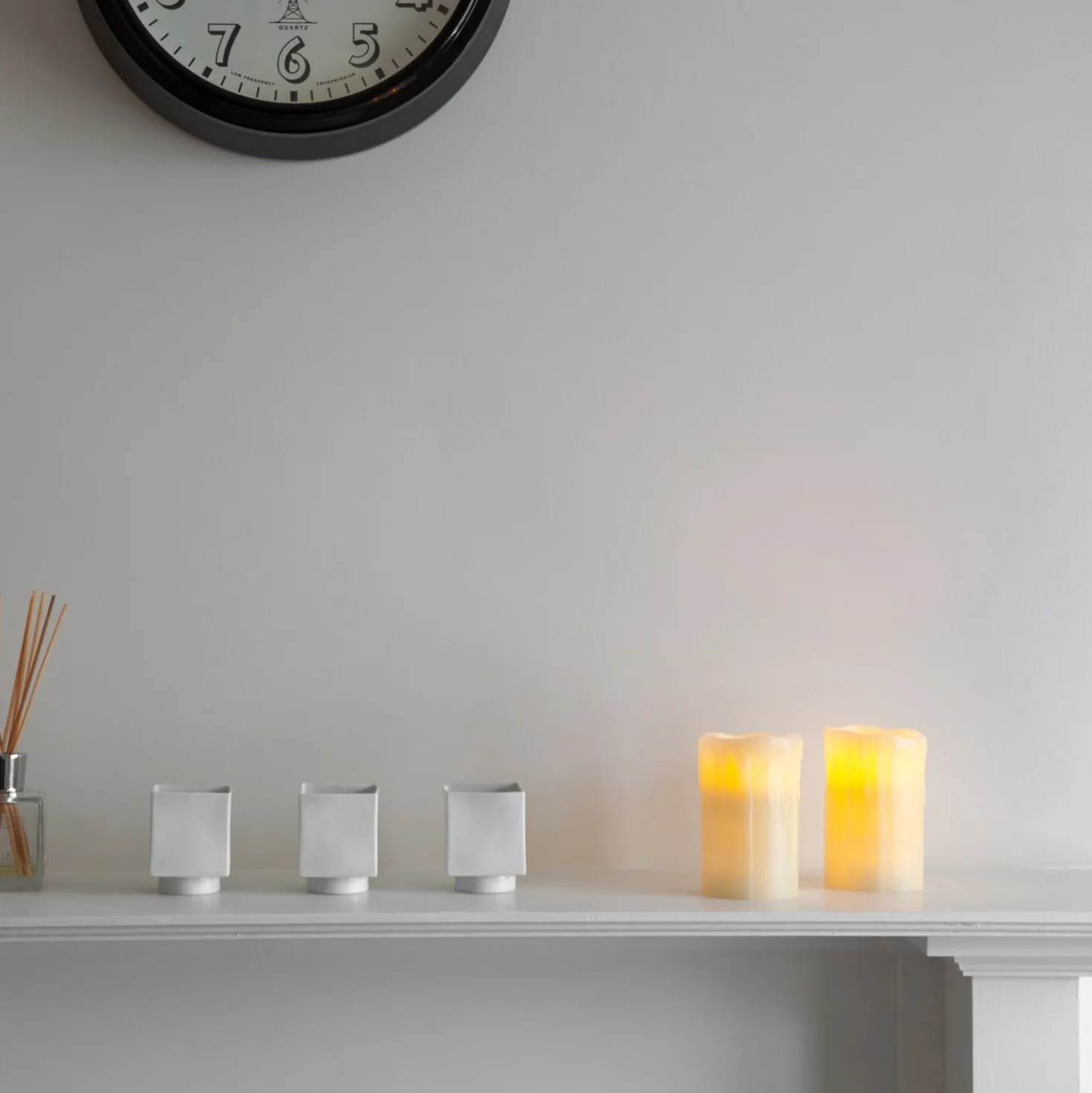 2er Set Wachs LED Kerzen Echtwachs