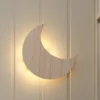 2er Set Wand‑Nachtlichter Kinderzimmer Mond & Bär