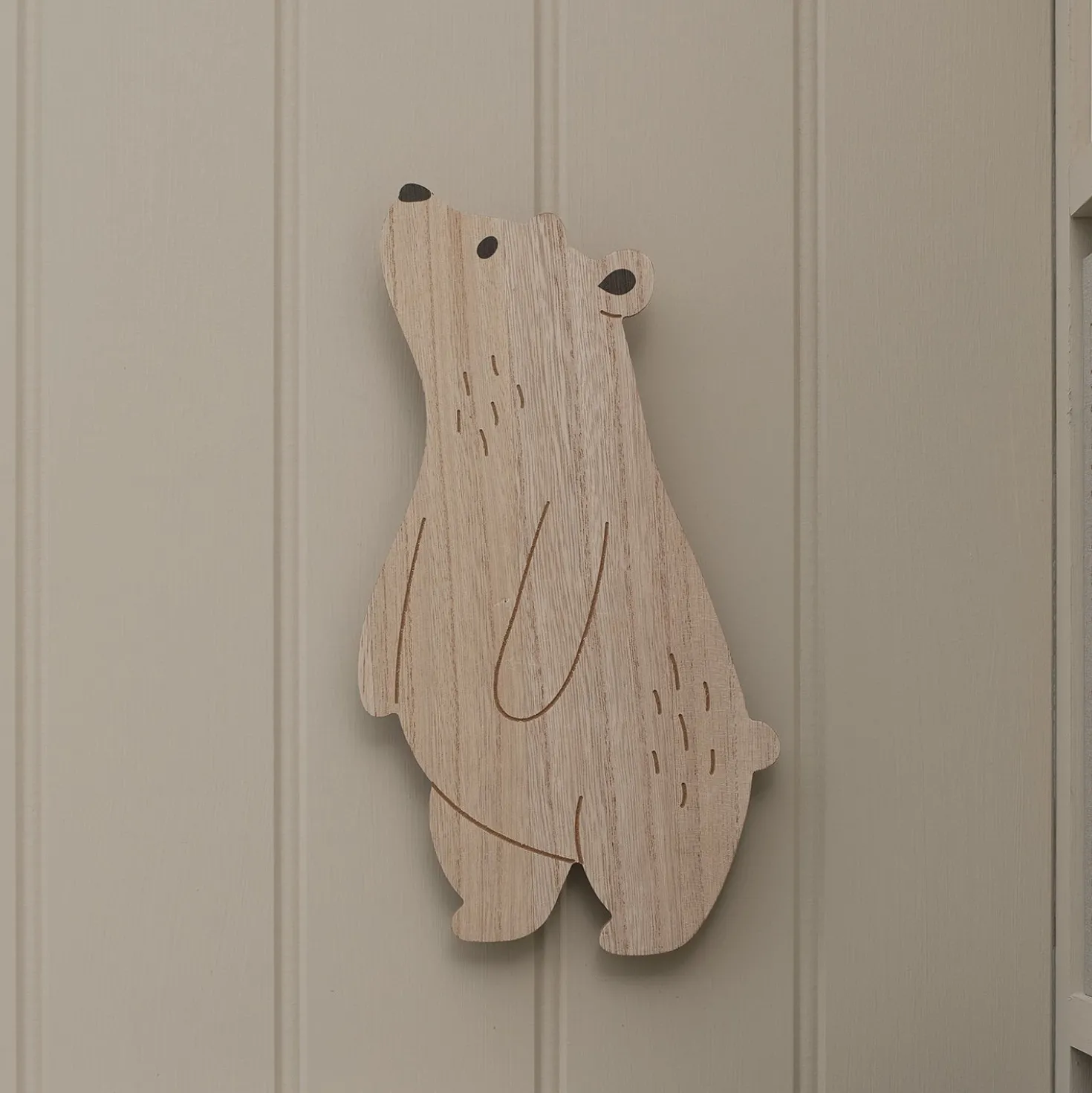 2er Set Wand‑Nachtlichter Kinderzimmer Mond & Bär