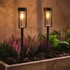 2er Set "Woburn" Solar-Erdspießleuchten mit warmweißen LEDs