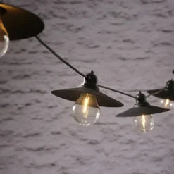 6er Solar Lichterkette Retro