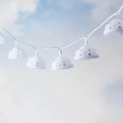 10er Wolken Lichterkette Kinderzimmer