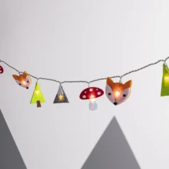 30er Woodland Filz Kinder Lichterkette