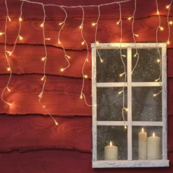 Essential Connect Kopplelbare Eiszapfen‑Lichterkette mit 100 LEDs 2m Länge