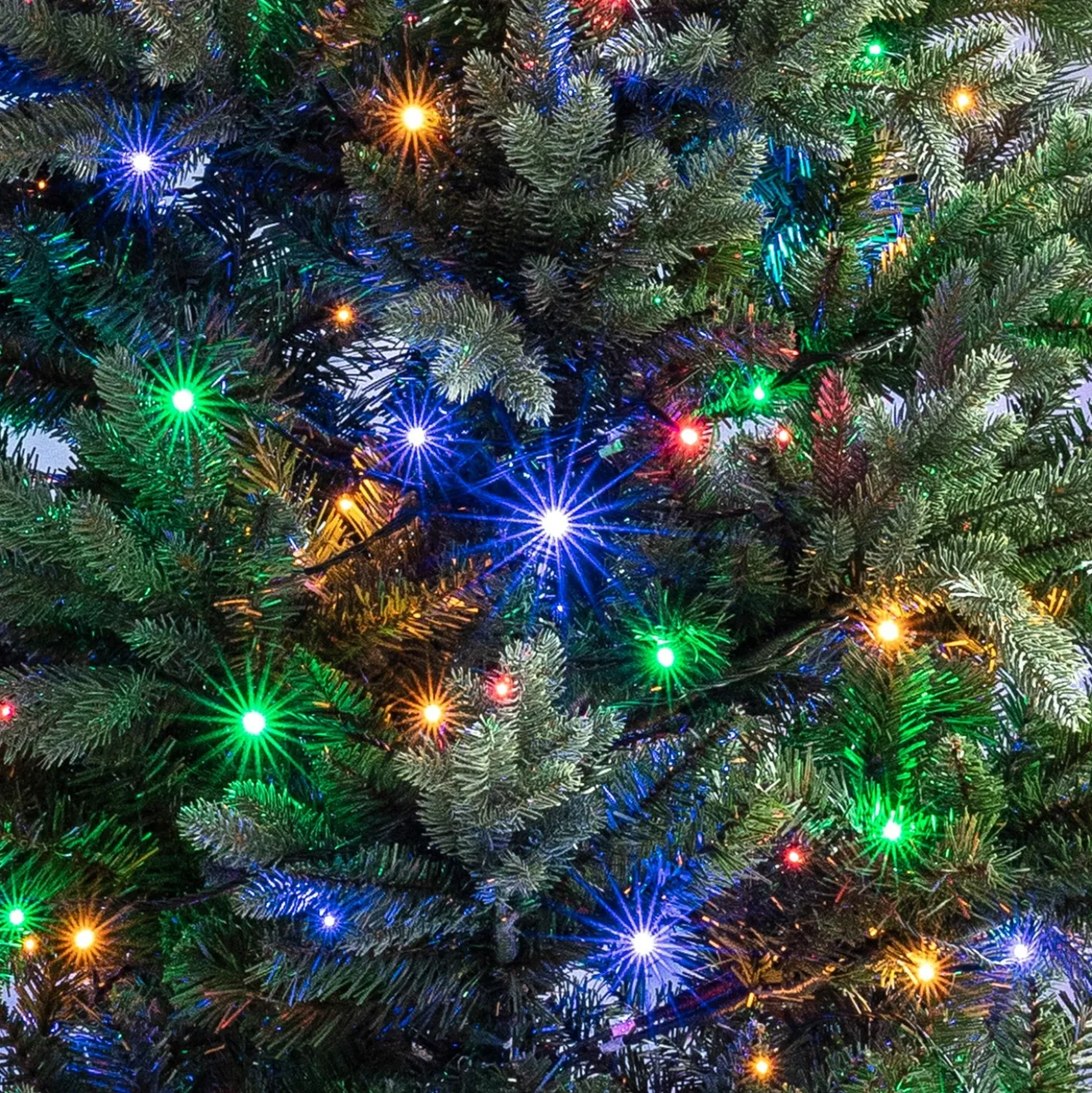 Essential Connect 10m 100er LED Lichterkette bunt koppelbar grünes Kabel