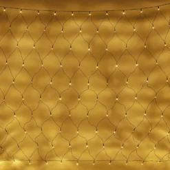 Essential Connect 8m x 1.5m 560er LED Lichternetz warmweiß koppelbar grünes Kabel
