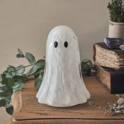Gertie LED-Halloween-Geist aus Konfetti-Glas mit Timer - groß