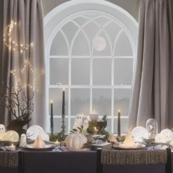 Gertie LED-Halloween-Geist-Deko aus Konfettiglas - klein