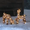 Grasendes Acryl LED-Rentier Hirschkuh