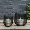 Große Antonio Gartenlaterne mit weißer TruGlow® Outdoor Kerze