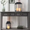 Große Devon Gartenlaterne mit 2 TruGlow® Outdoor Kerzen