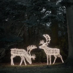 Großes Arkendale Bicolor LED Rentier Duo