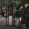 Großes Bowen Gartenlaternen Duo mit TruGlow® Outdoor Kerze