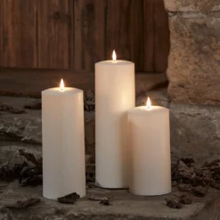 Großes TruGlow® LED Outdoor Kerzen Trio