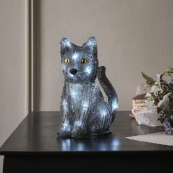 "Jet" die LED-Halloween Katze für den Außenbereich