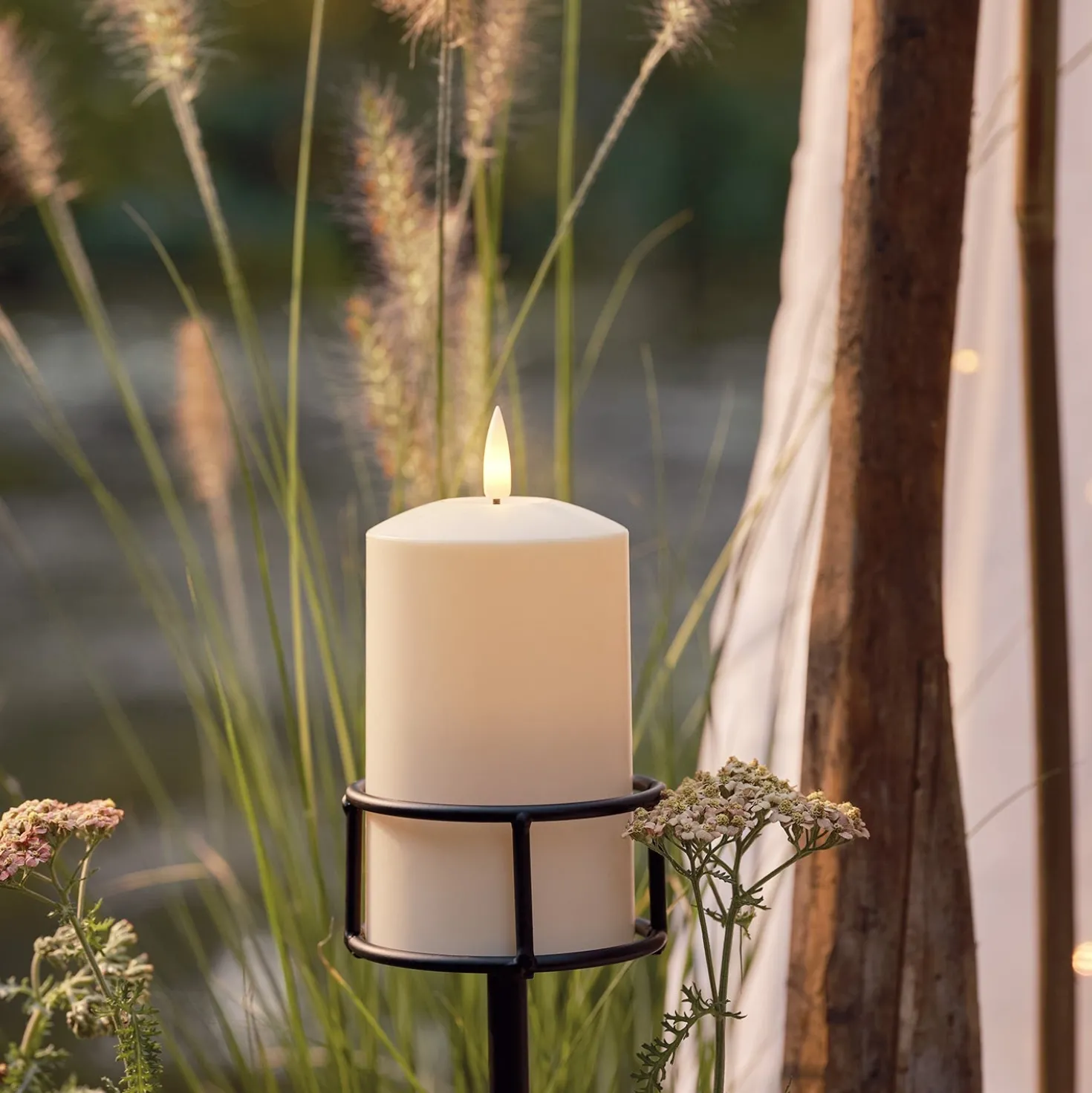 Kerzenhalter Stableuchte für LED Outdoor Kerze