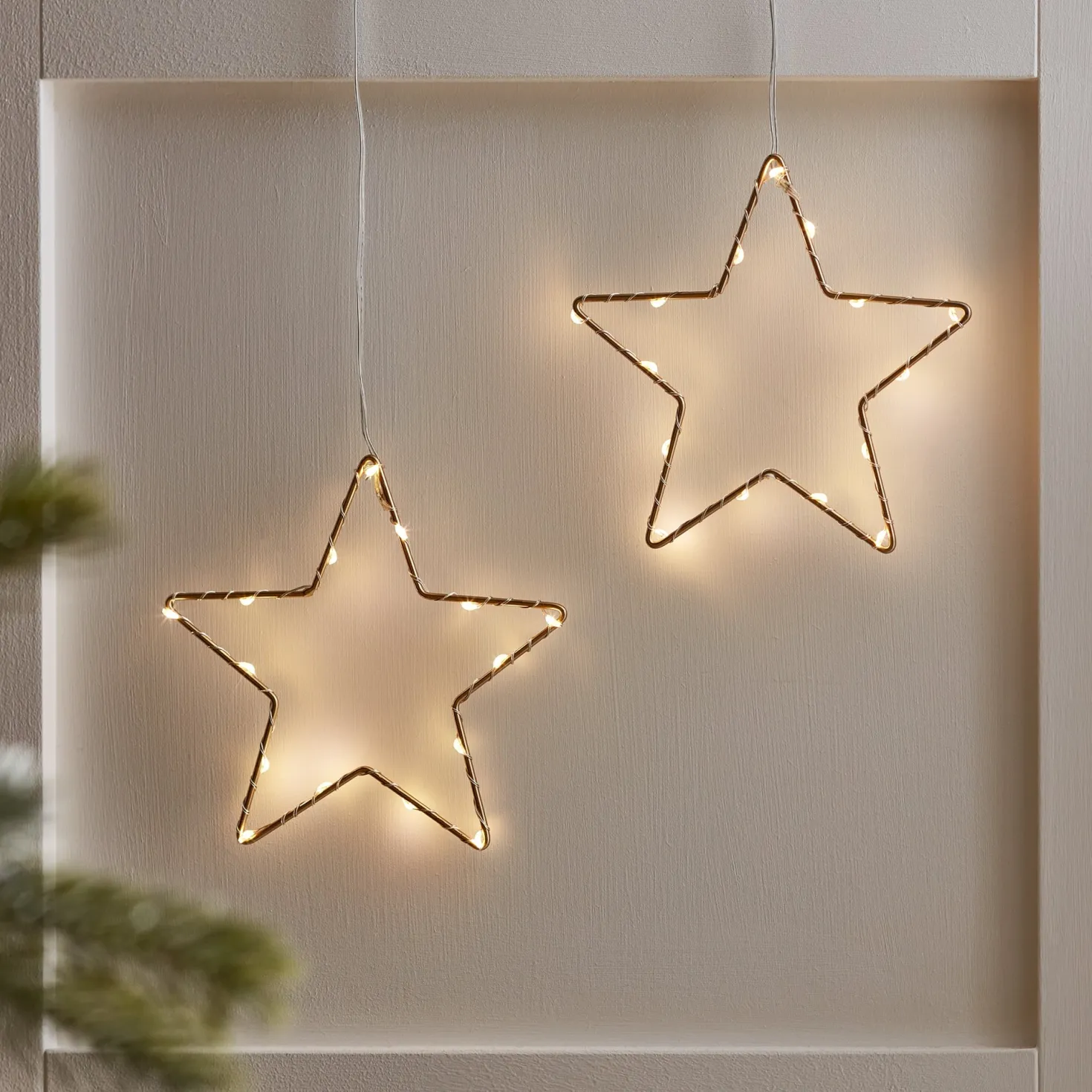 Kleines Osby LED Stern Duo gold