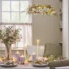 Künstlicher Tulpenstrauß mit Vase im Set in Buttergelb & Blush Pink