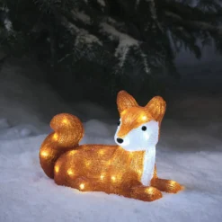 LED Acryl Weihnachtsfigur außen Felix der Fuchs