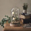 LED-Glasglocke im Halloweendesign mit Geistern und Timer