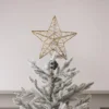 LED Metall Stern Weihnachtsbaumspitze gold