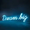 LED Neon Leuchtschriftzug Dream Big