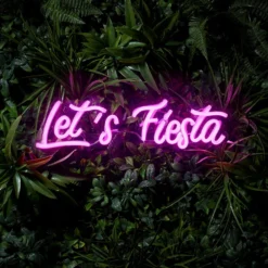 LED Neon Schriftzug Let's Fiesta