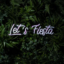 LED Neon Schriftzug Let's Fiesta