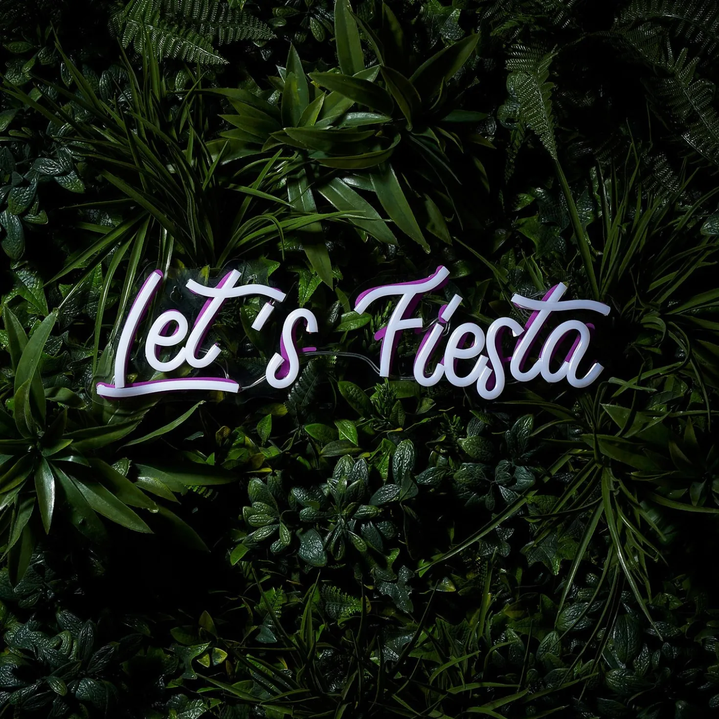 LED Neon Schriftzug Let's Fiesta