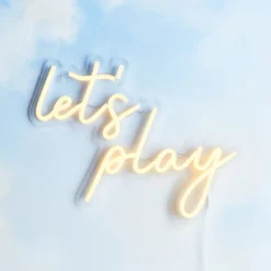 LED Neon Schriftzug Let's Play