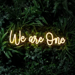 LED Neon Schriftzug We are One