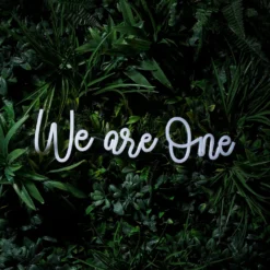 LED Neon Schriftzug We are One