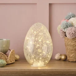 LED Osterei aus Glas