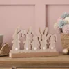LED Osterhasen-Deko aus Holz