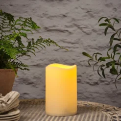 LED Outdoor Kerze Timer 17,5cm