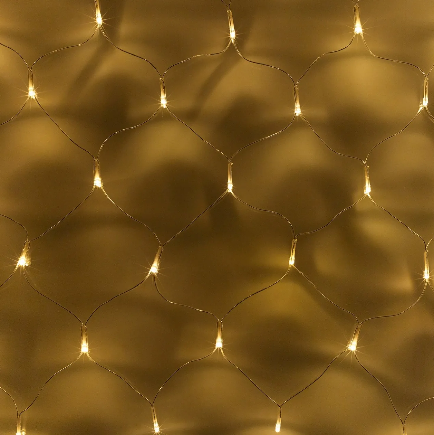 LED Solar Lichternetz 100er Warmweiß Transparentes Kabel