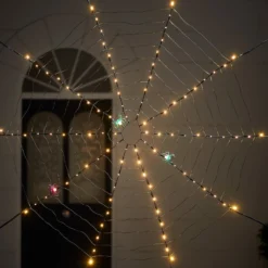 LED Spinnweben Deko