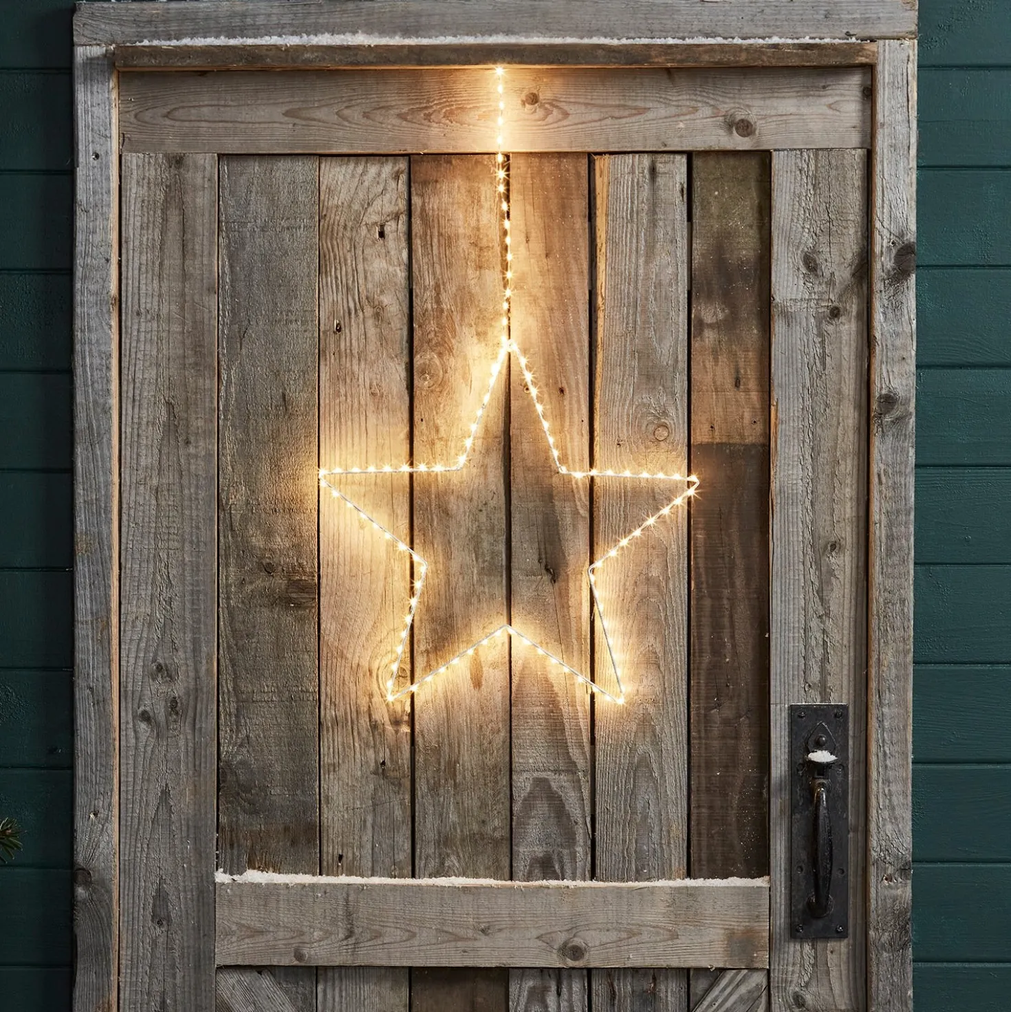 LED Stern Duo Weihnachtsbeleuchtung außen