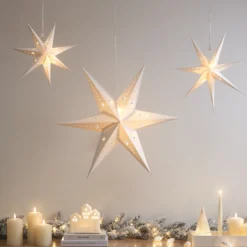 LED Sterne Trio aus Papier