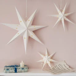 LED Sterne Trio aus Papier