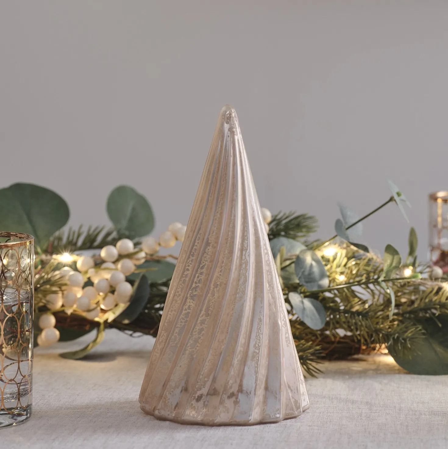 LED-Weihnachtsbaum aus Glas