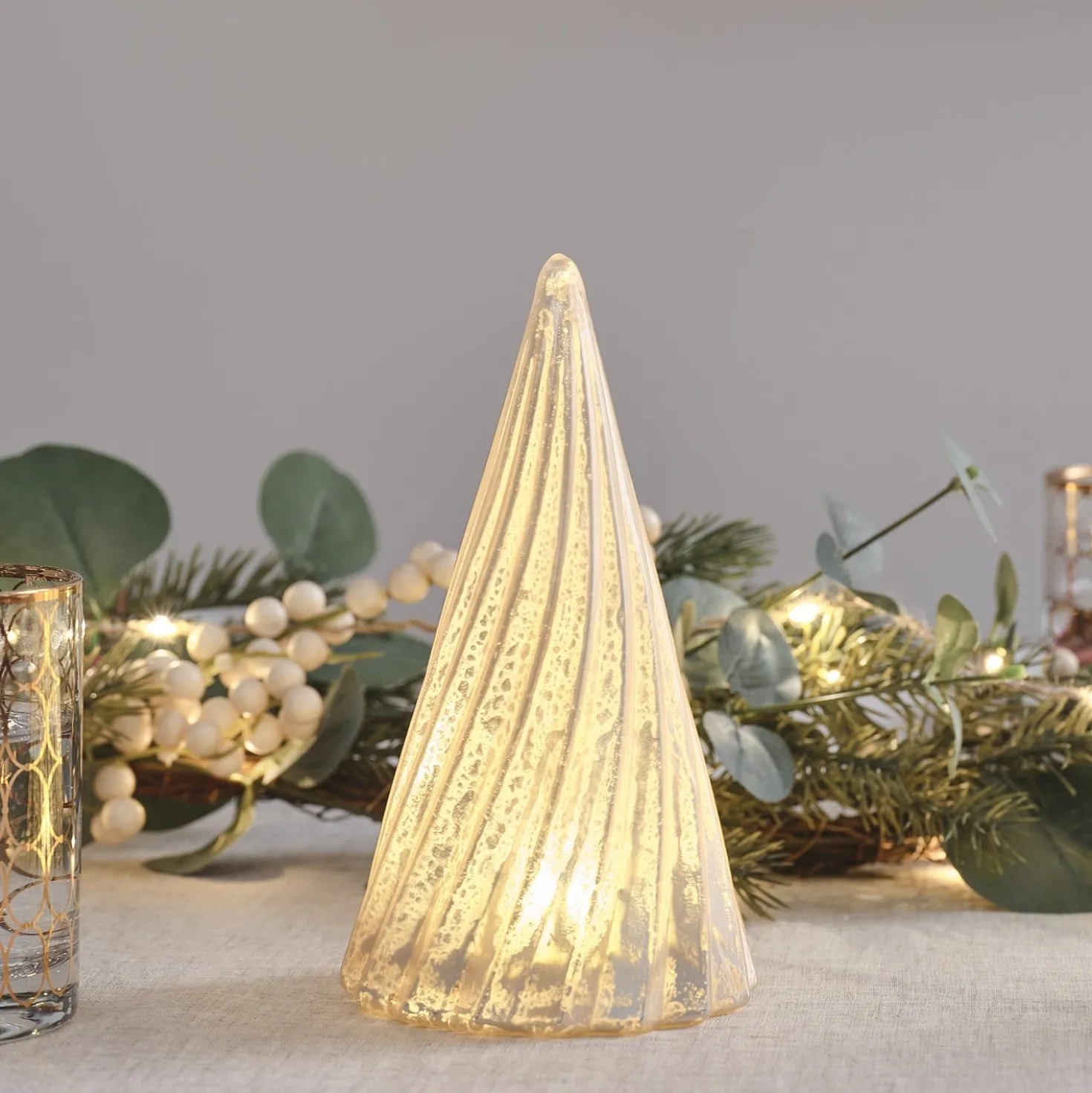 LED-Weihnachtsbaum aus Glas