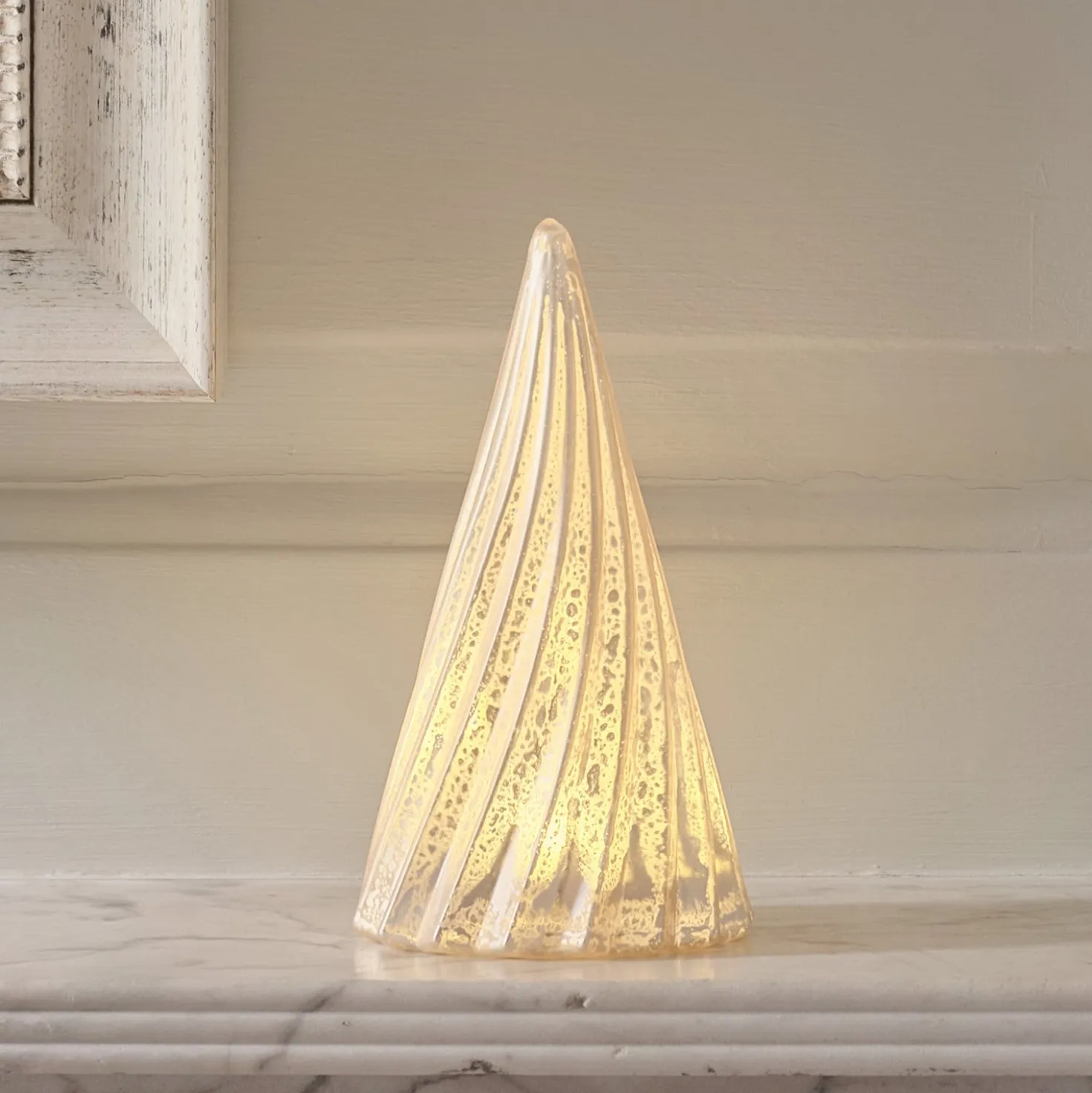 LED-Weihnachtsbaum aus Glas