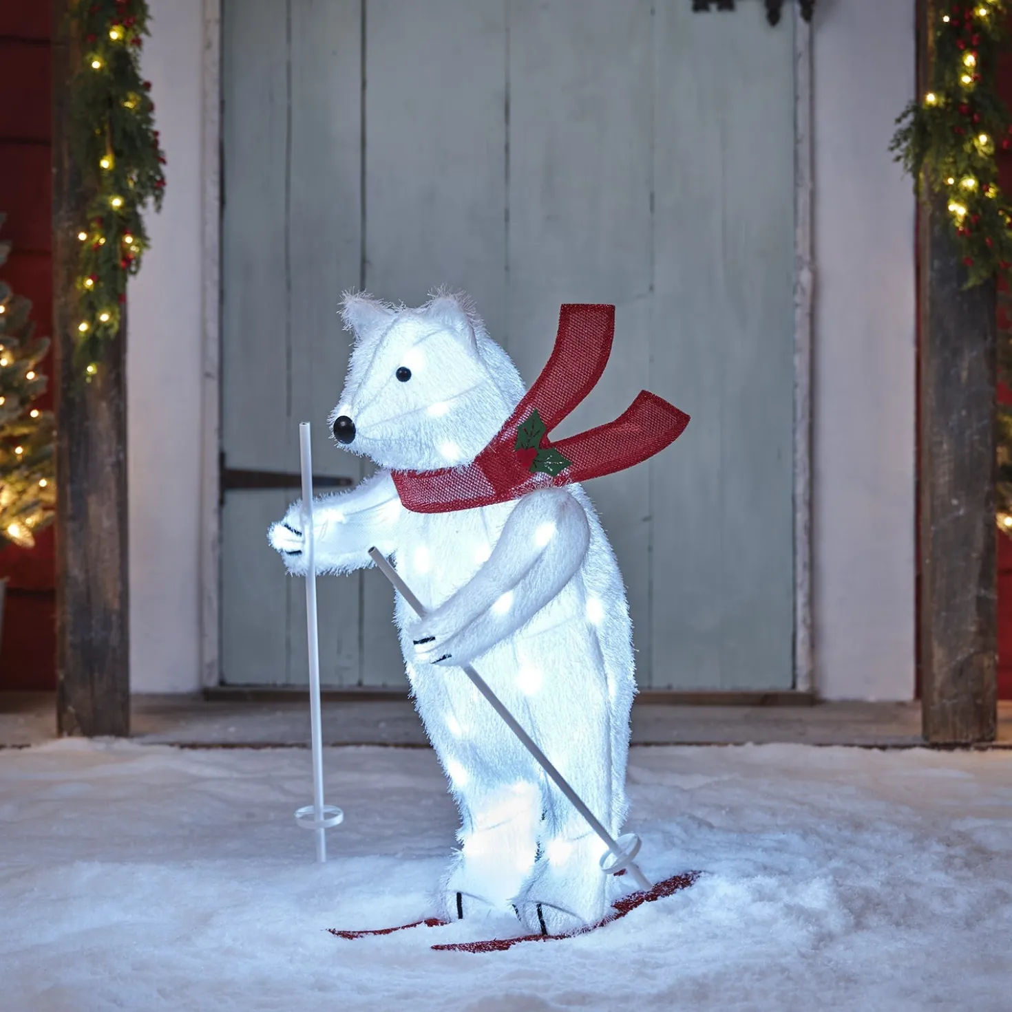 LED-Weihnachtsfigur Außen Polarbär
